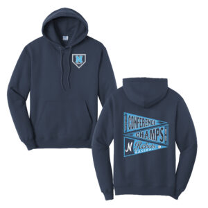 Rebels Baseball Unisex Classic Core weight Cozy Pullover Hooded Sweatshirt-navy