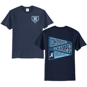 Rebels Baseball Unisex Short Sleeve Tee-Navy