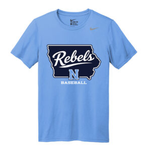 Rebels Baseball Nike Team rLegend  Short  Sleeve performance  T shirt –  Valor Blue