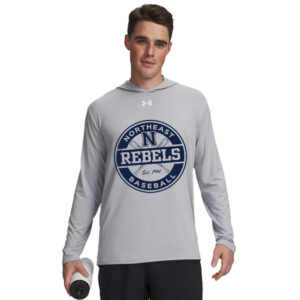Rebels Baseball Under Armour Mens Team Vanish Performance Hoodie-Mod Grey