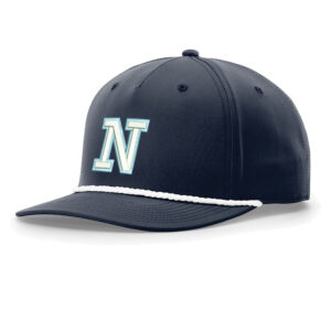 Rebels Baseball Richardson FIVE PANEL Classic Rope Cap-Navy/White