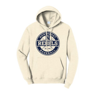 Rebels Baseball Unisex Fleece Hooded Sweatshirt-Oatmeal Heather