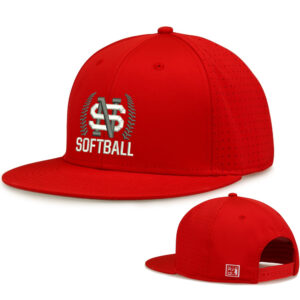 NS Softball The Game Perforated GameChanger Snapback Cap-Red