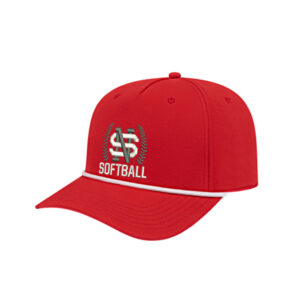 NS Softball Cap America Athletic Rope Cap-Red/White