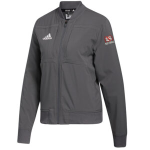 NS Softball Adidas Women’s “Under the Lights” Urban Bomber jacket -Grey Five
