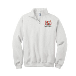 NS Softball Jerzees NuBlend 1/4 Zip Cadet Collar Sweatshirt-Ash