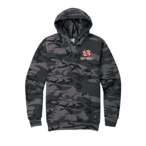 NS Softball Unisex Core Fleece Camo Pullover Hooded Sweatshirt