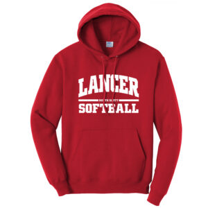 NS Softball Unisex Fleece Hooded Sweatshirt-Red