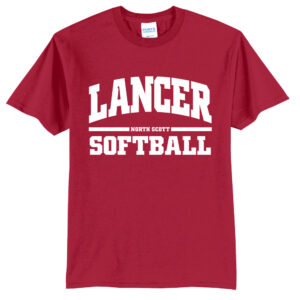NS Softball Unisex Short Sleeve Tee-Red