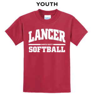 NS Softball Youth Short Sleeve Tee-Red