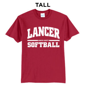 NS Softball Tall Short Sleeve Tee-Red
