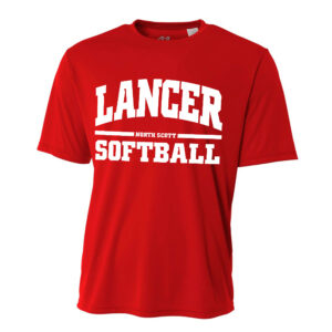 NS Softball Adult Cooling Performance Tshirt  -Scarlet