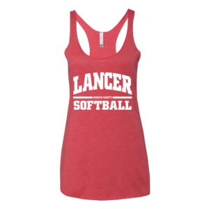NS Softball Next Level Women’s Triblend Racerback Tank-Vintage Red