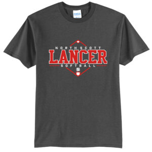 NS Softball Unisex Short Sleeve Tee-Charcoal