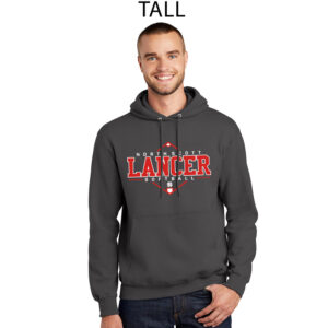 NS Softball Tall Ultimate Pullover Hooded Sweatshirt-Charcoal