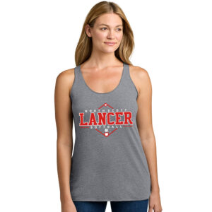 NS Softball Next Level Women’s Triblend Racerback Tank-Premium Heather