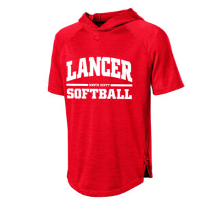 NS Softball Evoshield Adult Lightweight Short Sleeve  Baseball Training hoodie 2.0- SCARLET