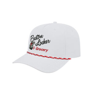 Preston Locker Grocery ICON performance rope golf cap-White/Red/White/Black