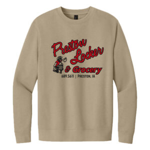 Preston Locker Grocery District V.I.T. Fleece Crewneck sweatshirt Unisex-Desert Tan