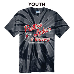 Preston Locker Grocery YOUTH Essential Tie-Dye Tee-Black