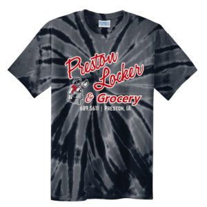 Preston Locker Grocery Unisex Essential Tie-Dye Tee-Black