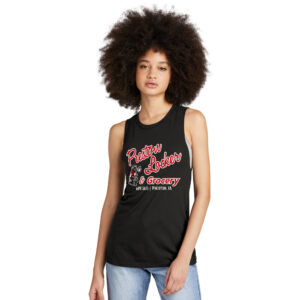 Preston Locker Grocery District Women’s Perfect Tri Muscle Tank-Black