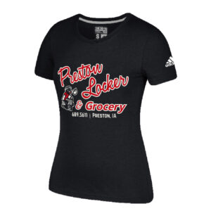 Preston Locker Grocery Adidas Go To Performance Women’s Short Sleeve Tee-Black