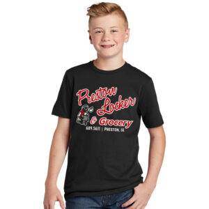 Preston Locker Grocery Youth Premium Short Sleeve Tee-Black