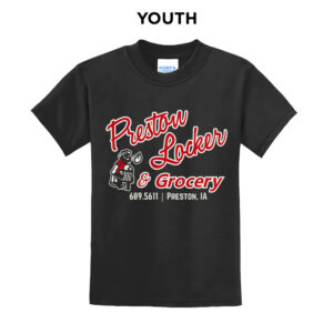 Preston Locker Grocery Youth Short Sleeve Tee-Black
