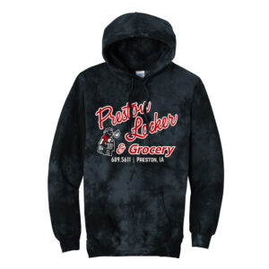 Preston Locker Grocery Unisex Crystal Tie-Dye Pullover Hoodie-Black