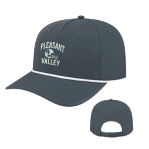 PV Football 14. Spartans Football Athletic Rope Cap-Charcoal