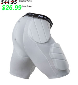 PV Football 18. McDavid Rival Integrated 5-pad Girdle with High-Density Thigh Guards-Grey