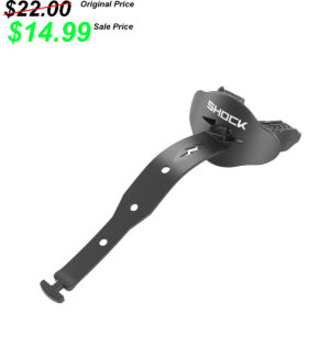 PV Football 21. Shock Doctor Bolt Lip Guard Mouth Guard with Strap-Black