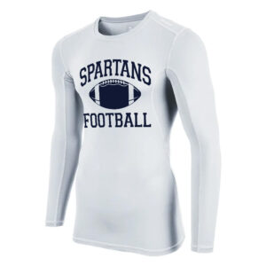 PV Football 31. Lightning Compressin Long Sleeve – White