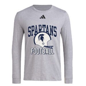 PV Football 34. Adidas Long Sleeve Pregame Tee – Grey