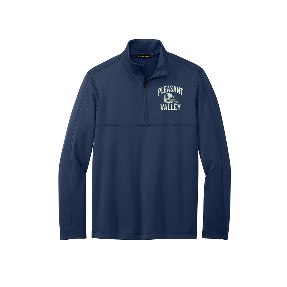 PV Football 38. Port Authority Smooth Fleece 1/4 Zip - Navy