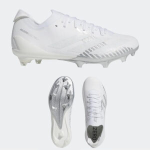 PV Football Adidas Adizero Electric + II Football Cleats – White/Silver/Metalic