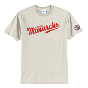 QC Monarchs unisex Short Sleeve Tee-oatmeal