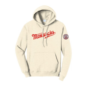 QC Monarchs Unisex Basic Hooded Sweatshirt-Oatmeal Heather