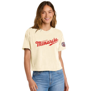 QC Monarchs Comfort Colors Women’s Heaveweight Boxy Fit Slightly Cropped T-Shirt-Ivory