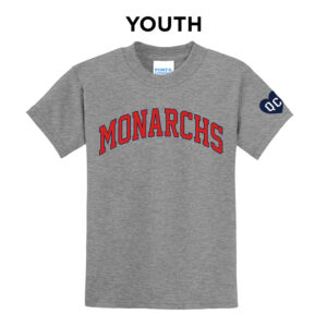 QC Monarchs Youth Short Sleeve Tee-athletic Heather
