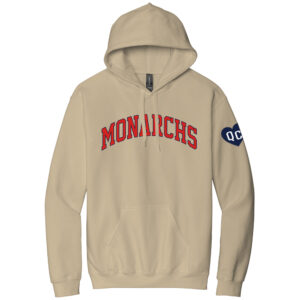QC Monarchs Unisex Softstyle Midweight Pullover Hooded Sweatshirt-Sand