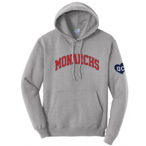 QC Monarchs Unisex Fleece Hooded Sweatshirt-Athletic heather