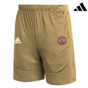 QC Monarchs Adidas Men Team Sideline 21 Knit Training Shorts with Pockets-Sand (L,XL, 3X)