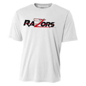 Razors Football Adult Cooling Performance Tshirt -White