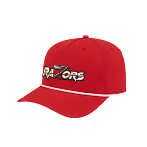 Razors Football ICON performance rope golf cap-Red/White