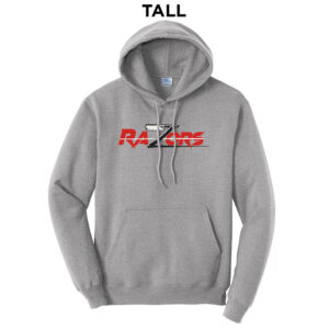 Razors Football Tall Fleece Hooded Sweatshirt-Athletic Heather