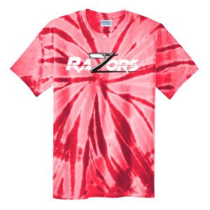 Razors Football Unisex Essential Tie-Dye Tee-Red