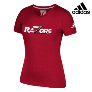 Razors Football Adidas Go To Performance Women’s Short Sleeve Tee-Red (M, L, 2x)