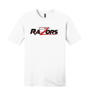 Razors Football Unisex Premium Short Sleeve Tee-White